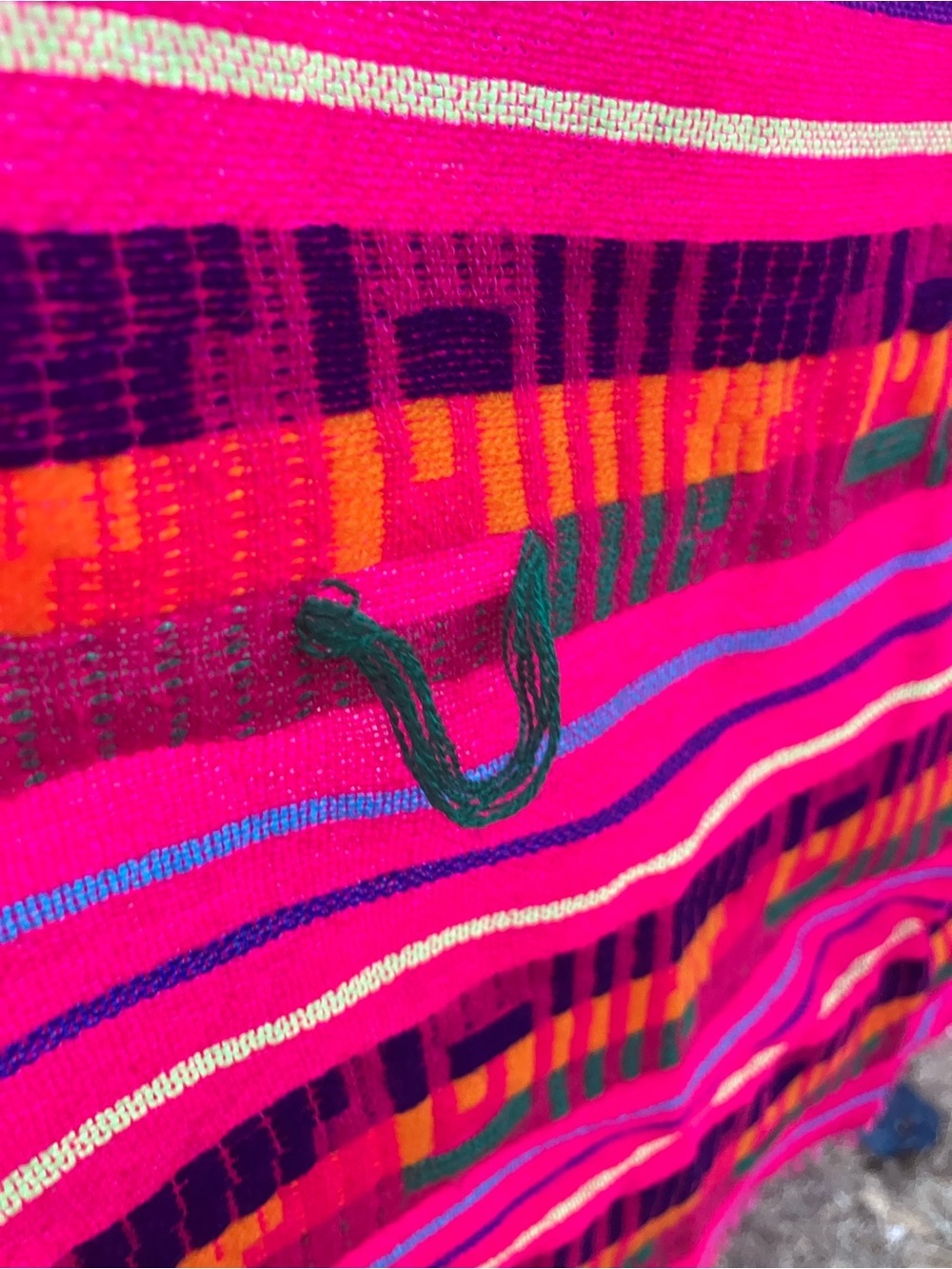Hand woven shawl or blanket 74” x 31” machine loomed - Picture 7 of 9